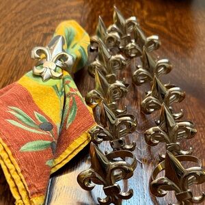 Fleur-de-Lis Napkin Rings
